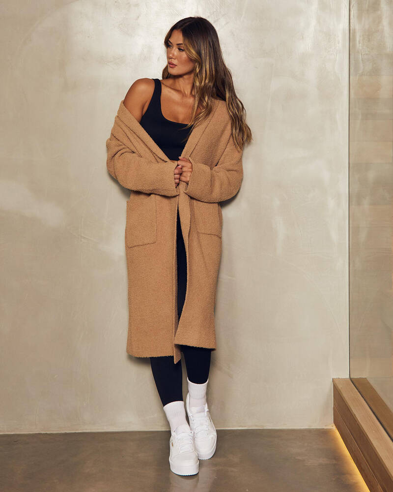 Ava And Ever Penelope Longline Teddy Knit Cardigan for Womens