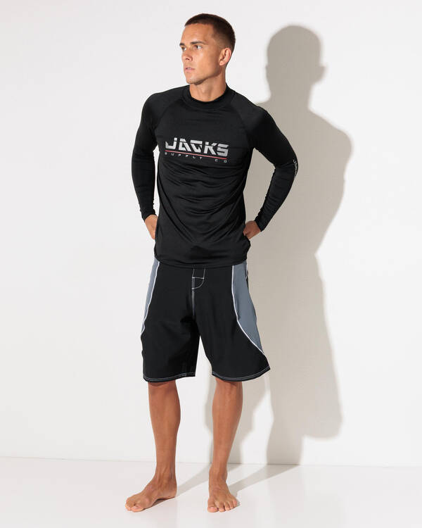Jacks Agile Long Sleeve Rash Vest for Mens