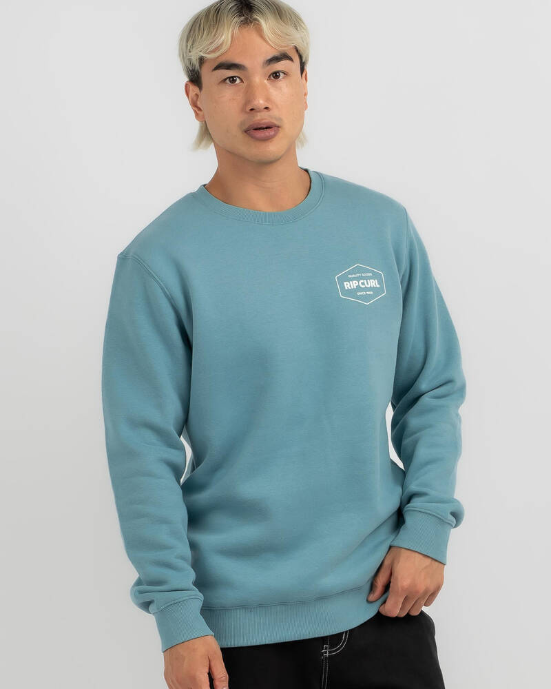 Rip Curl Stapler Crew Sweatshirt for Mens