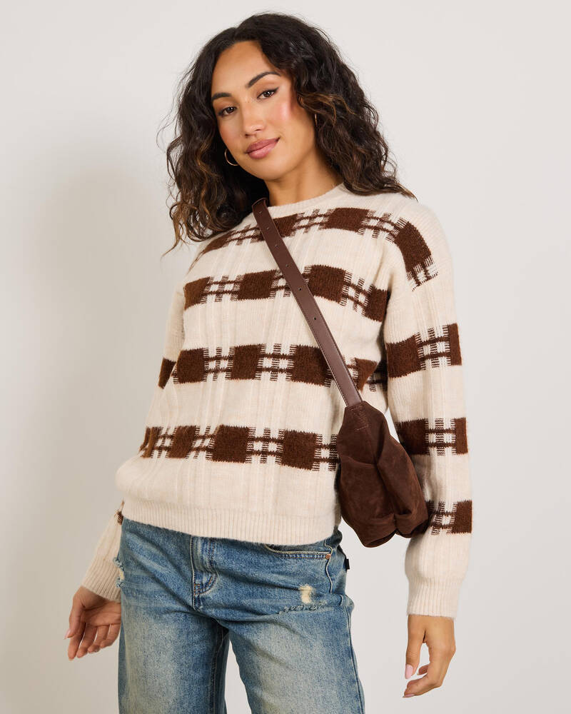 Ava And Ever Orion Crew Neck Knit Jumper for Womens