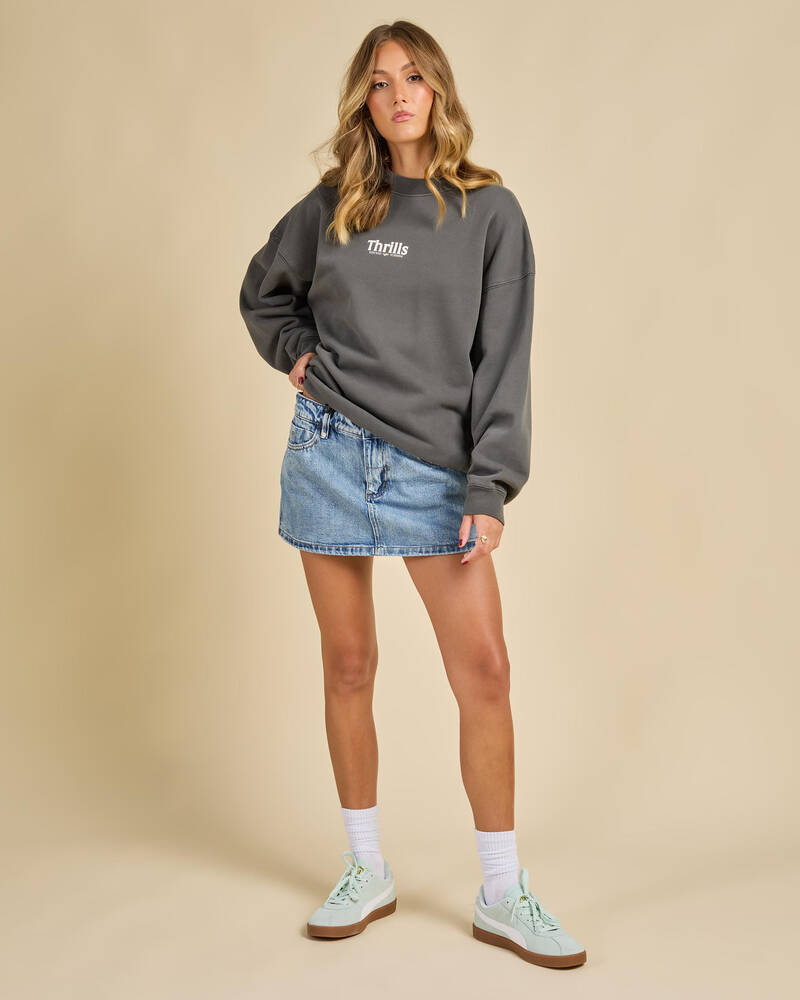 Thrills Road To Paradise Cocoon Panel Crew Sweatshirt for Womens