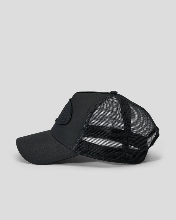 Von Dutch Triple Black Trucker Cap for Mens