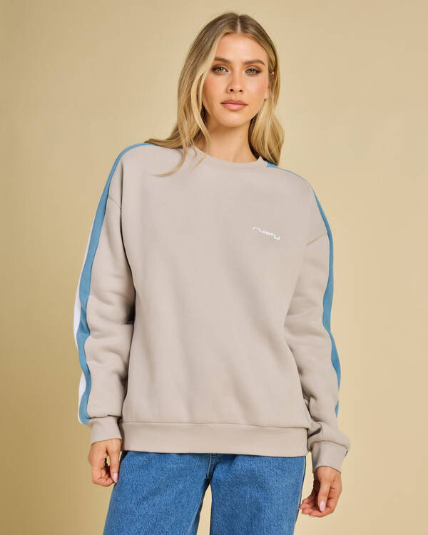 Rusty Racing Stripes 2.0 Crewneck Sweatshirt for Womens