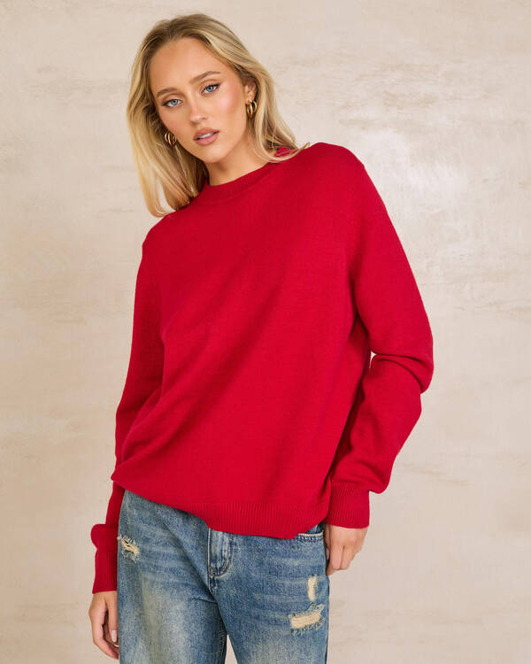 Mooloola Calypso Crew Neck Knit Jumper for Womens