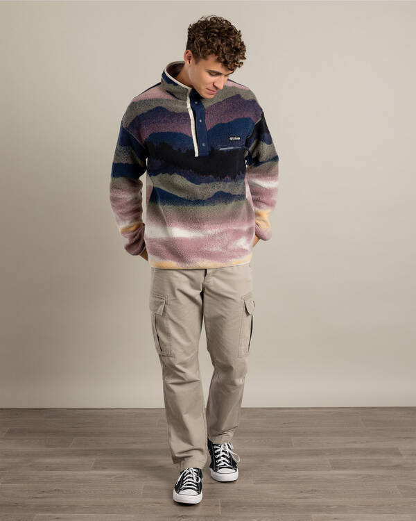 Columbia Helvetia Printed Half Snap Fleece Sweatshirt for Mens