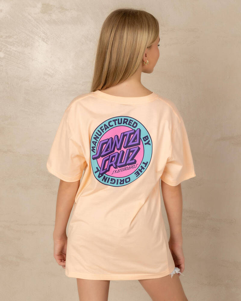 Santa Cruz Girl's MFG Retro Dot Reverse T-Shirt for Womens