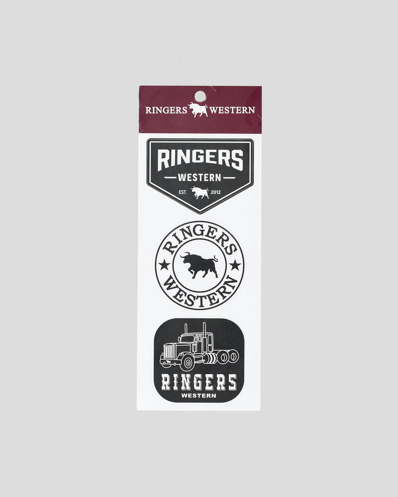 Ringers Western RW Logo Stickers 3 Pack for Unisex