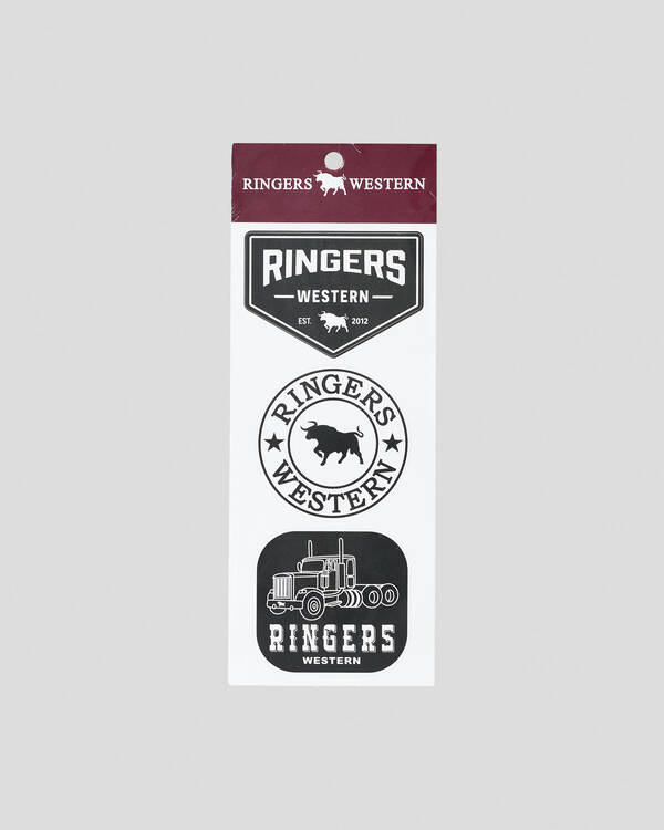 Ringers Western RW Logo Stickers 3 Pack for Unisex