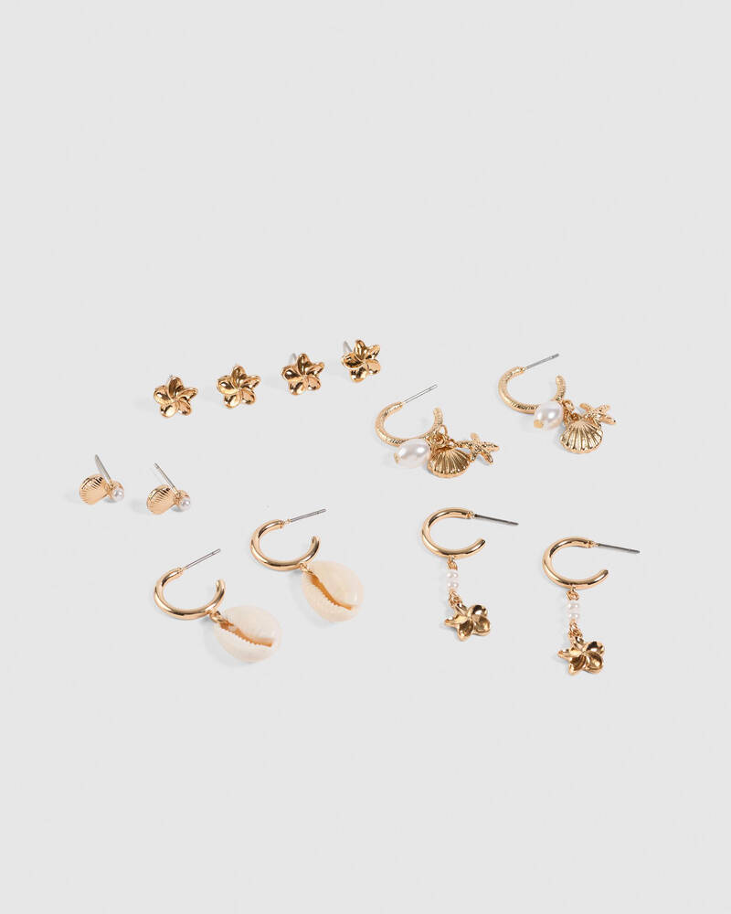 Karyn In LA Kaia Frangipani Earring Pack for Womens
