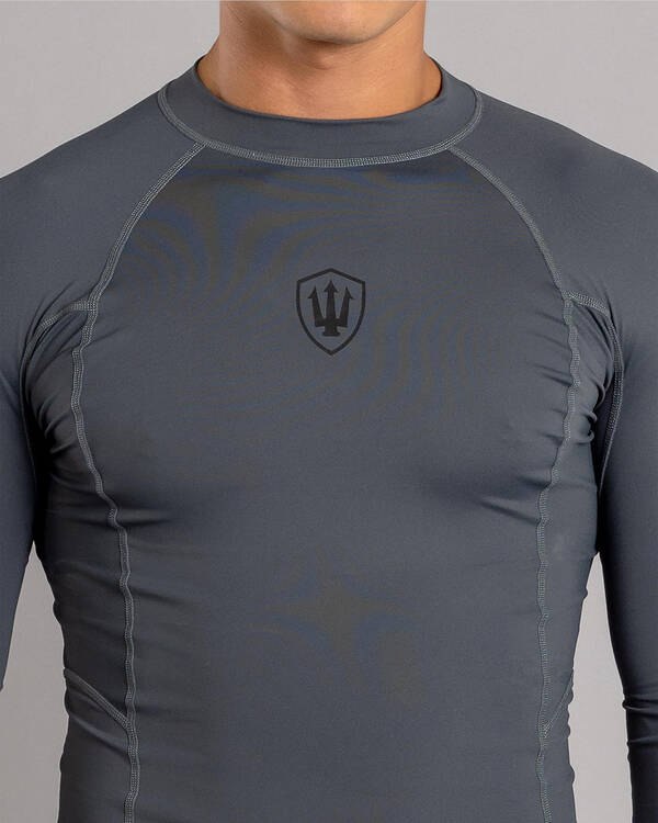 Far King Relaxed Fit Long Sleeve Rash Vest for Mens