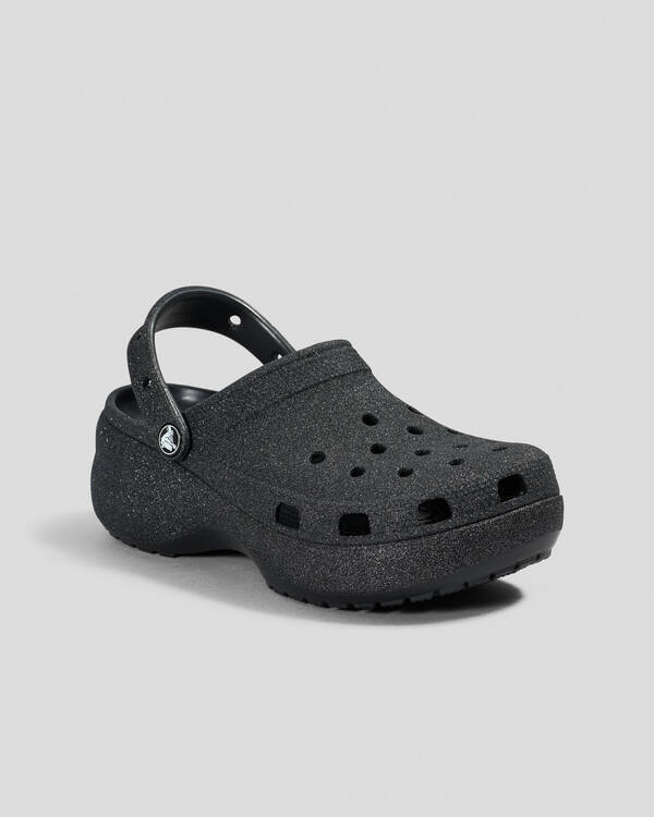 Crocs Platform Glitter Clogs for Unisex