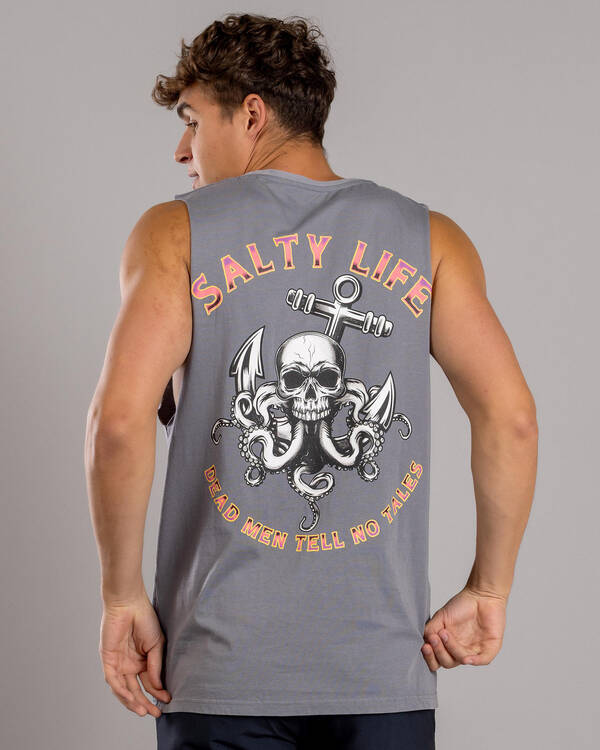 Salty Life Dark Grasp Muscle Tank for Mens