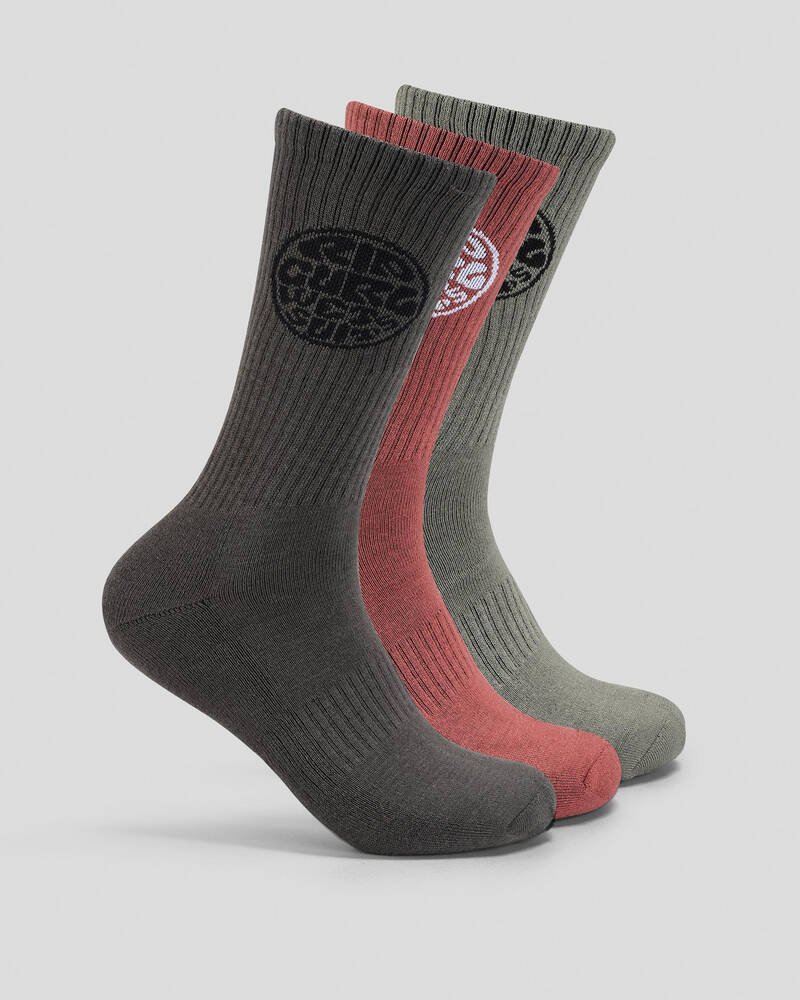 Rip Curl Wetty Crew Socks 3 Pack for Mens