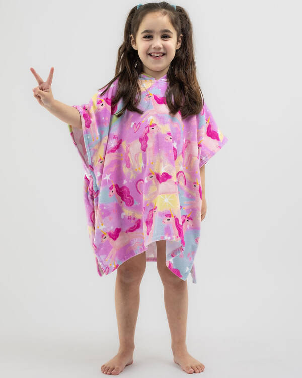 Topanga Toddlers' Unicorn Dreams Hooded Towel for Unisex