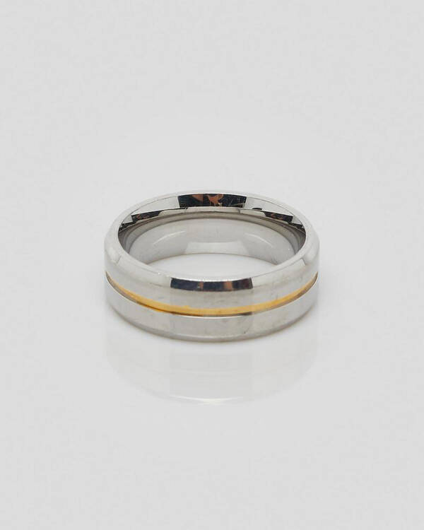 REPUBLIK Gold Inlay Ring for Mens