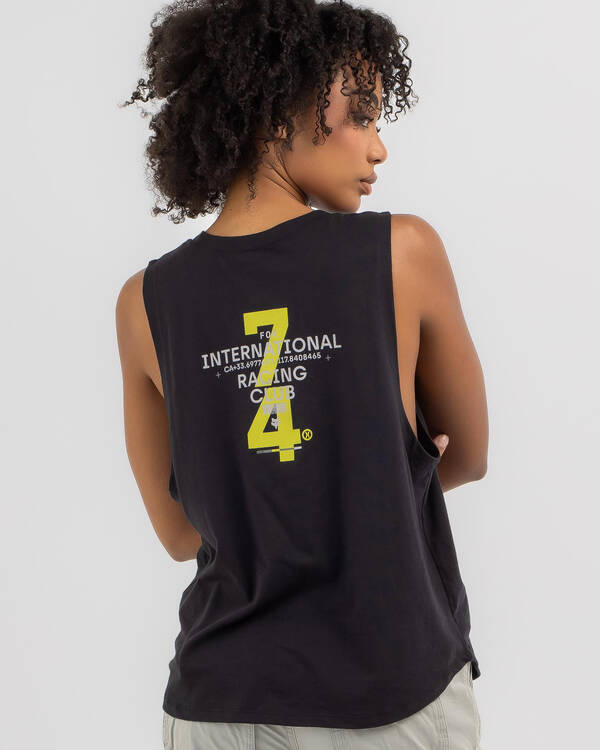 Fox Numerical Biker Tank for Womens