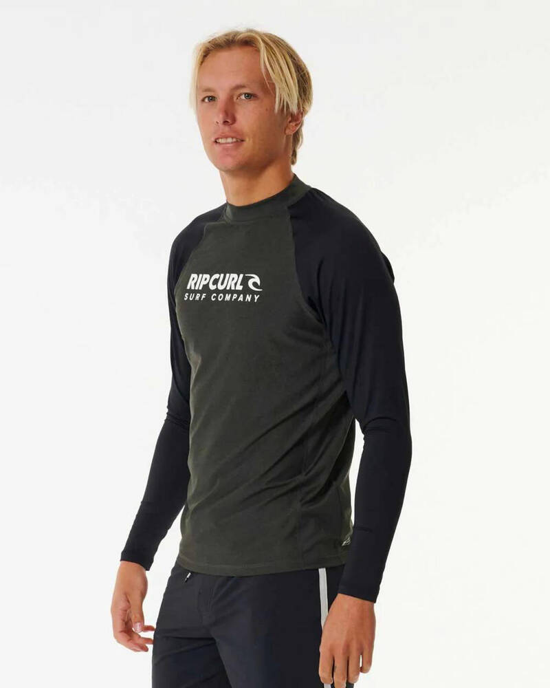 Rip Curl Shock UPF Long Sleeve Rash Vest for Mens