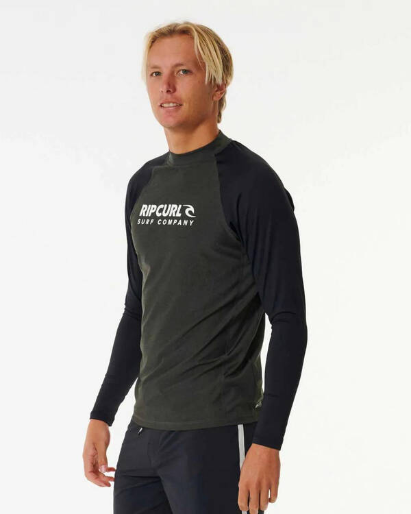 Rip Curl Shock UPF Long Sleeve Rash Vest for Mens