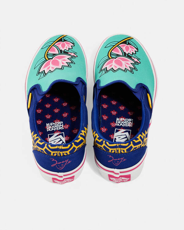 Vans Girls' KPop Demon Hunters Classic Slip-On Shoes for Womens