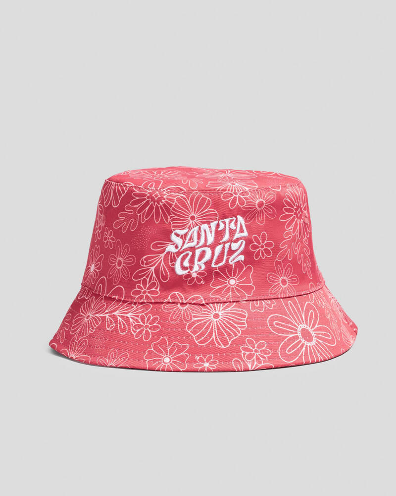 Santa Cruz Girls' Vibes Repeat Mono Bucket Hat for Womens