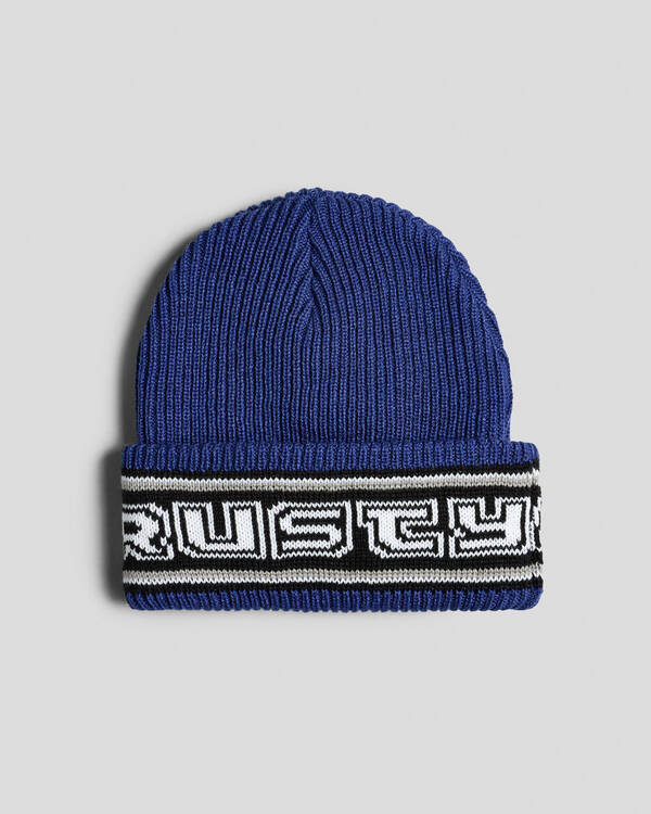 Rusty Boys' Tracks Cuff Beanie for Mens