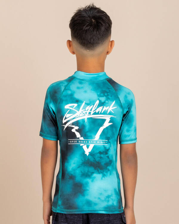 Skylark Boys' Frequency Short Sleeve Rash Vest for Mens