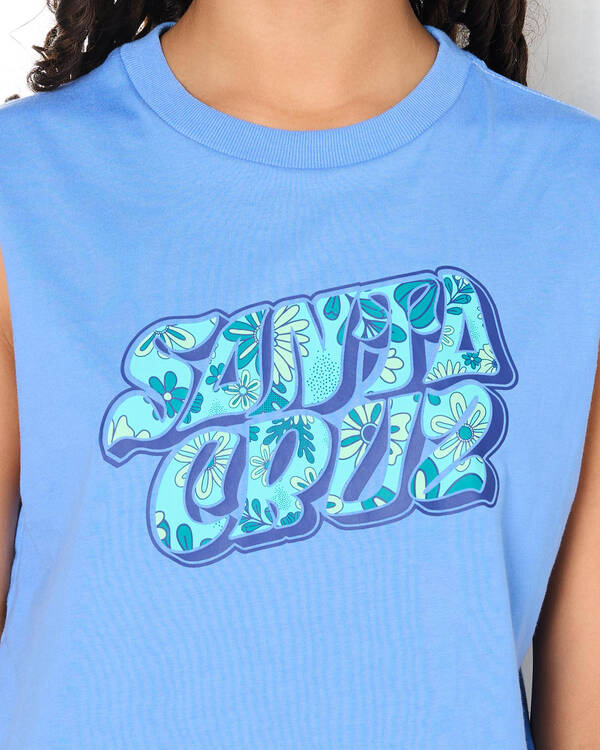 Santa Cruz Girls' Vibes Fill Front Muscle Tank Top for Womens