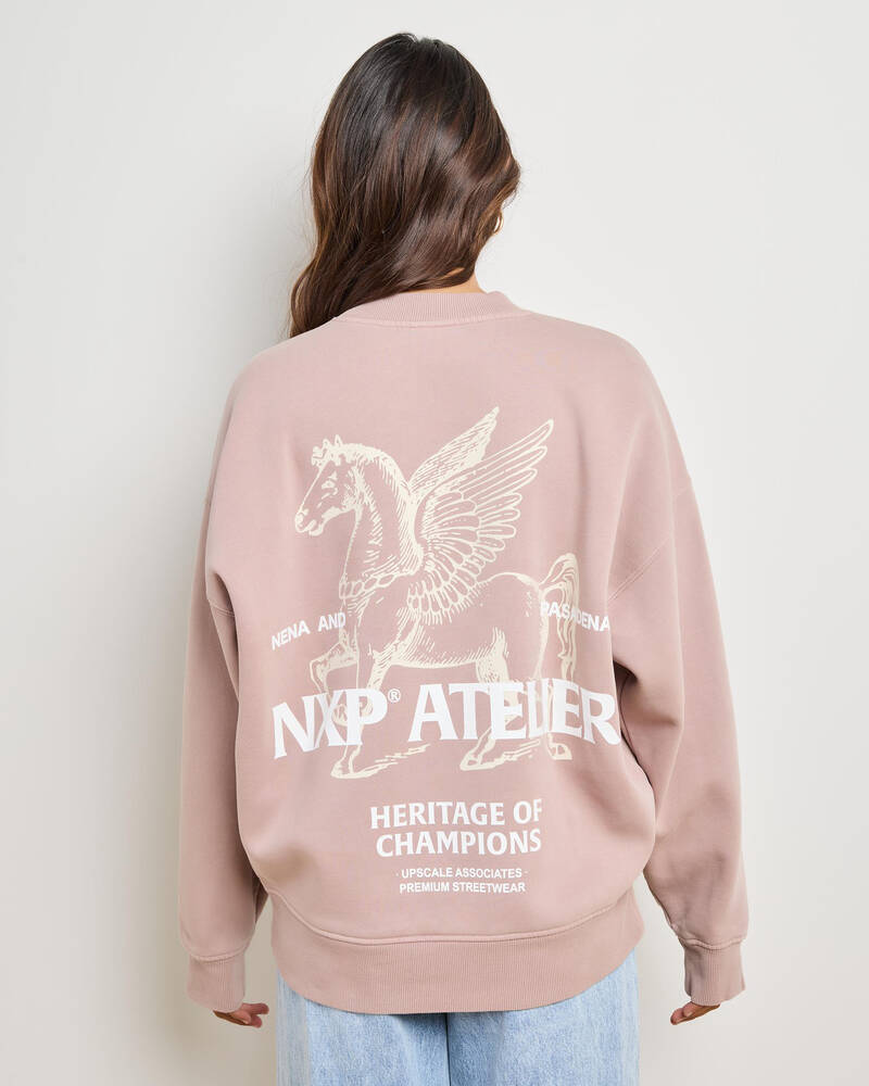 Nena & Pasadena Women's Heritage Box Fit Sweatshirt for Womens