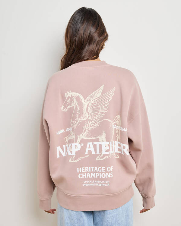 Nena & Pasadena Women's Heritage Box Fit Sweatshirt for Womens