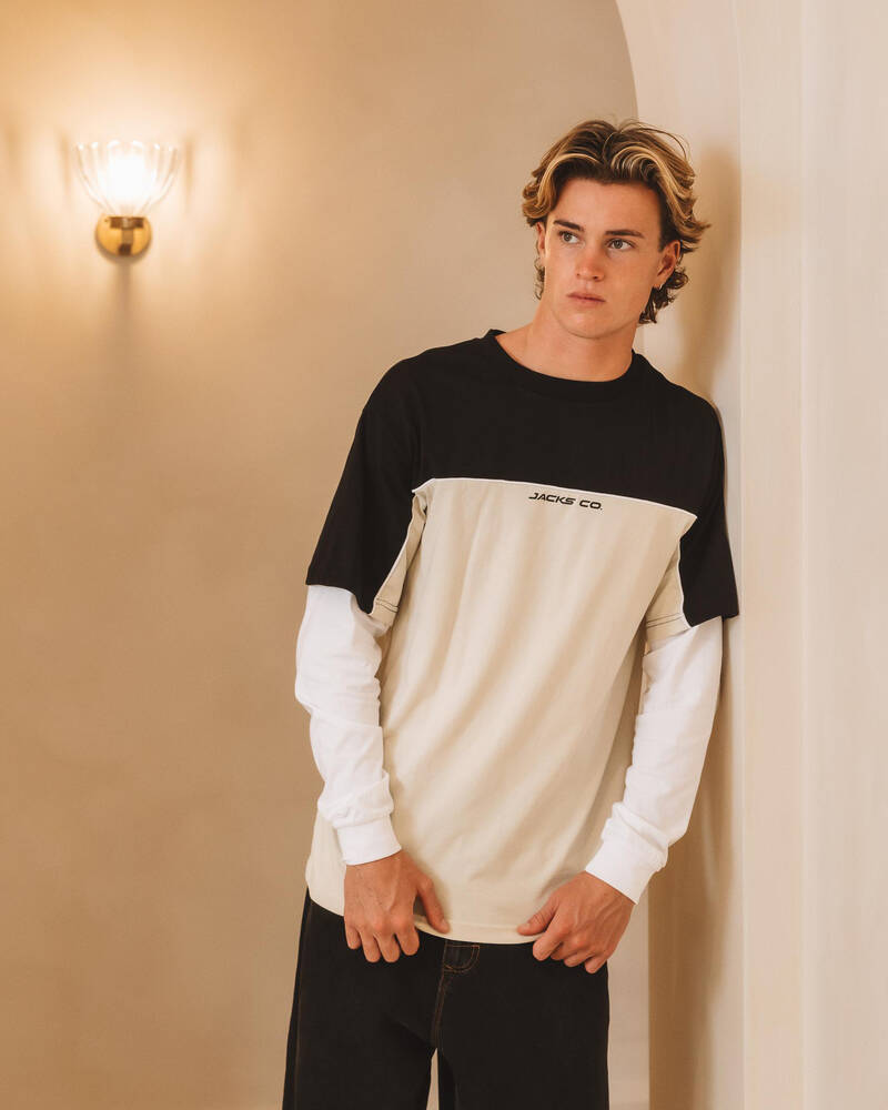 Jacks Cloudline Layered Long Sleeve T-Shirt for Mens