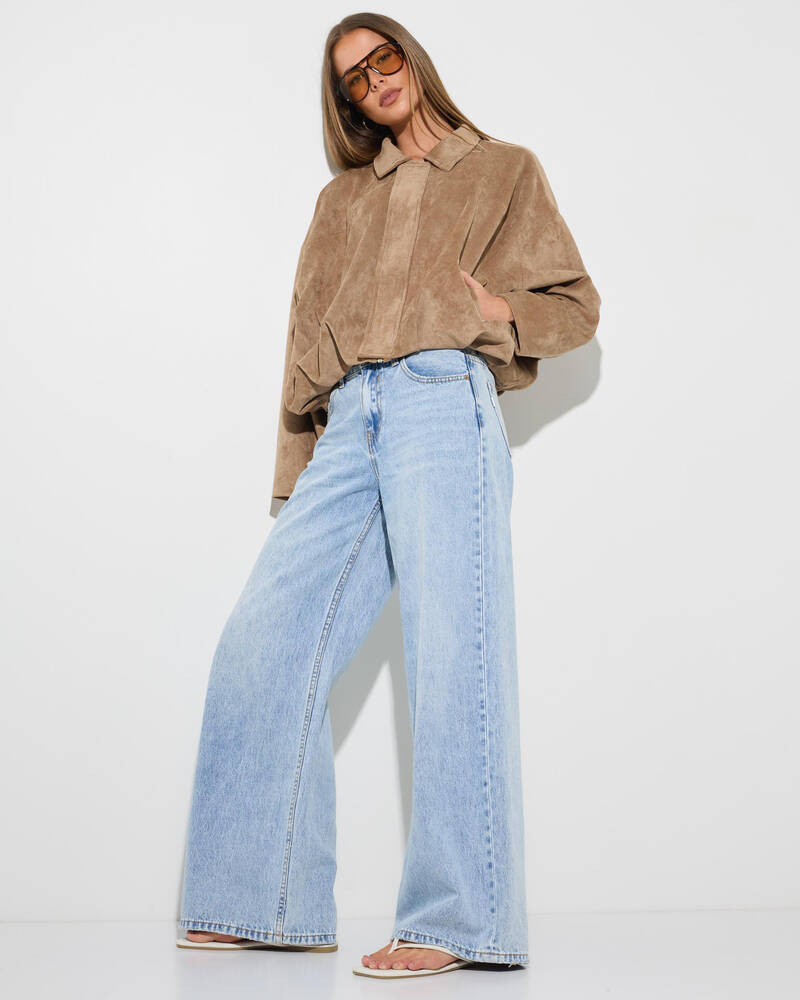 Ava And Ever Floyd Faux Suede Jacket for Womens