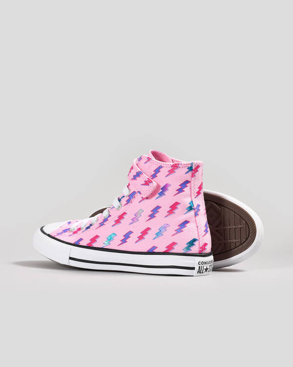 Converse Girls' Chuck Taylor All Star Electric Bolt Easy On Shoes for Womens