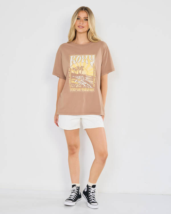 Roxy Sunny Oversized T-Shirt for Womens