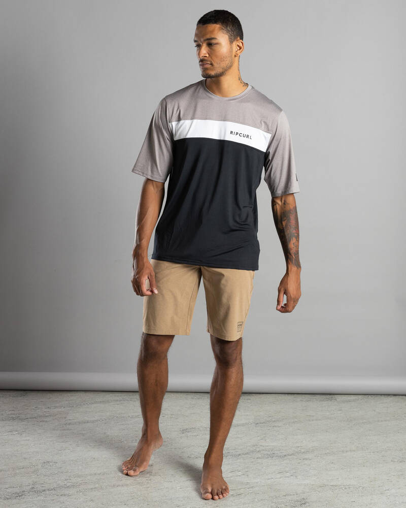 Rip Curl Undertow Short Sleeve Rash Vest for Mens