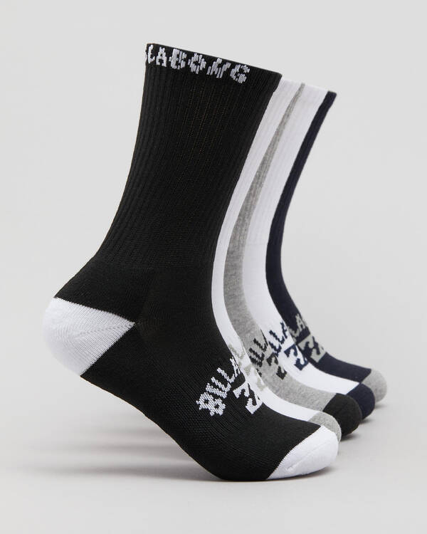 Billabong Boys' Sport Socks 5 Pack for Mens