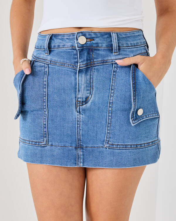 DESU Mae Denim Skirt for Womens