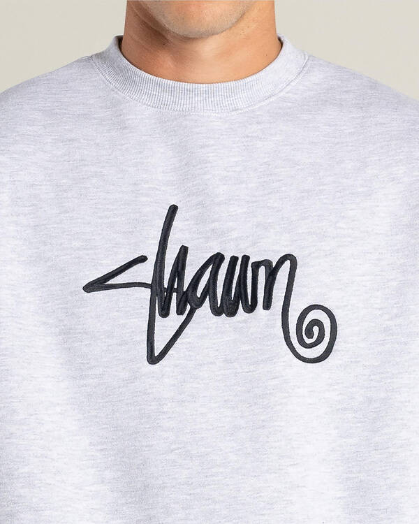S-Double Shawn Script Crew Sweatshirt for Mens
