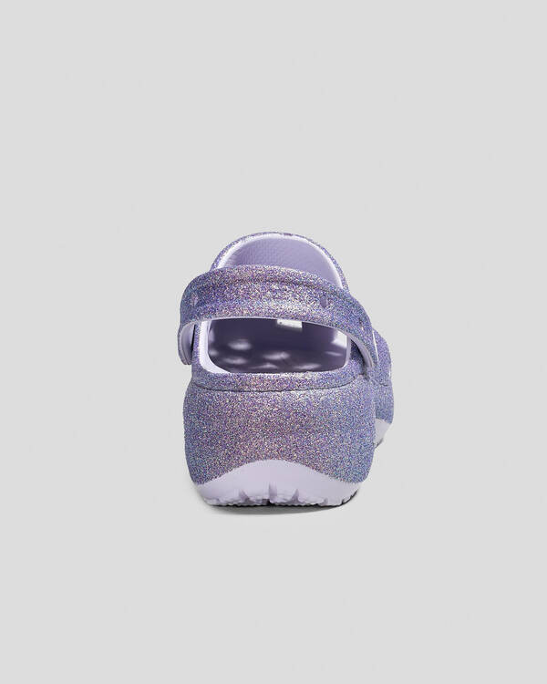 Crocs Classic Platform Glitter Clogs for Womens