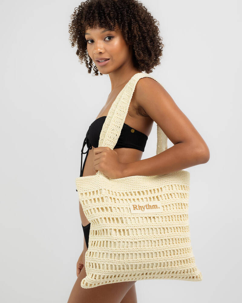 Rhythm Crochet Tote Bag for Womens