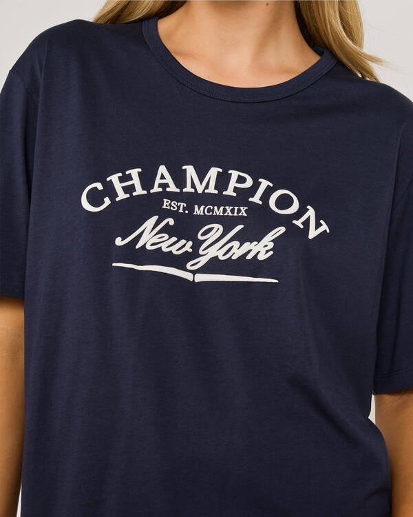 Champion Graphic Oversized T-Shirt for Womens