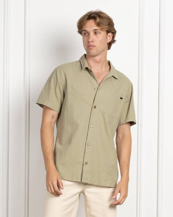 Rhythm Flag Short Sleeve Shirt for Mens