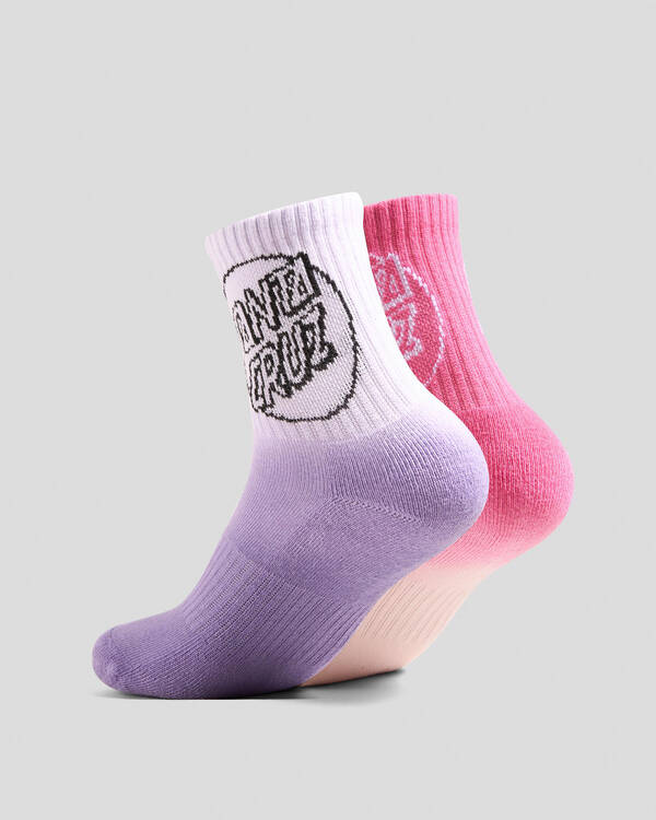 Santa Cruz Girls' Opus Dot Mid Sock Pack for Womens