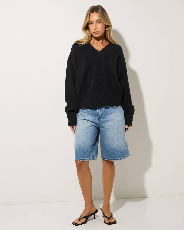 Mooloola Revival V Neck Knit Jumper for Womens