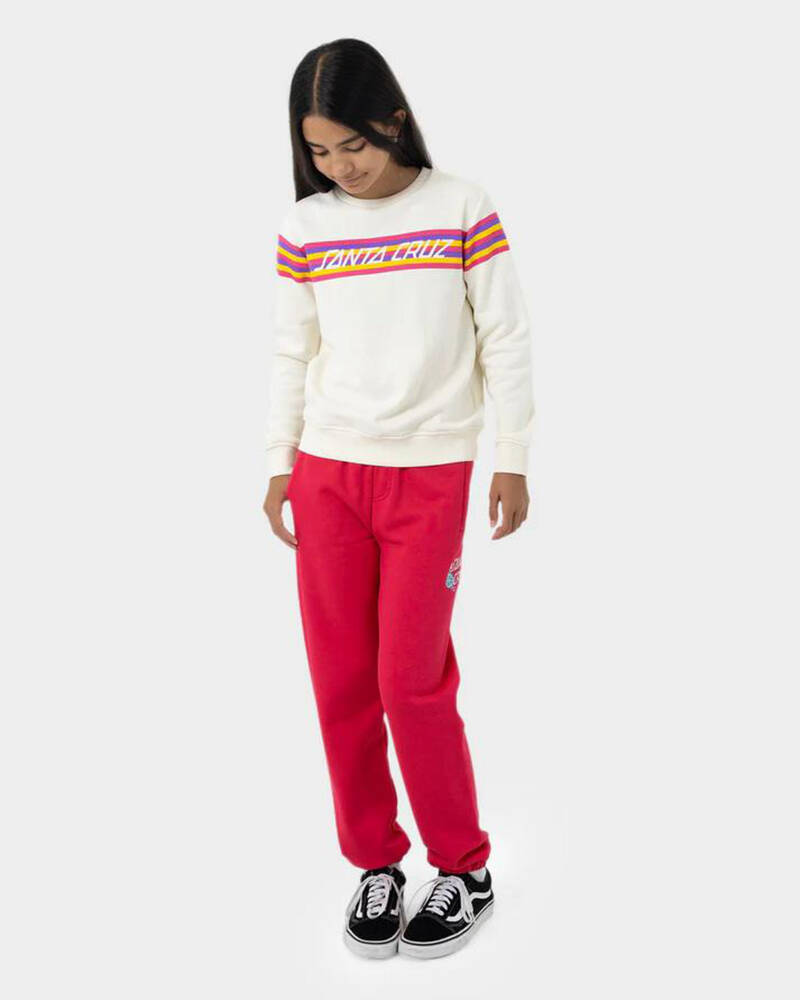 Santa Cruz Girls' SC Rainbow Stripe Front Sweatshirt for Womens