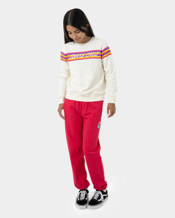Santa Cruz Girls' SC Rainbow Stripe Front Sweatshirt for Womens