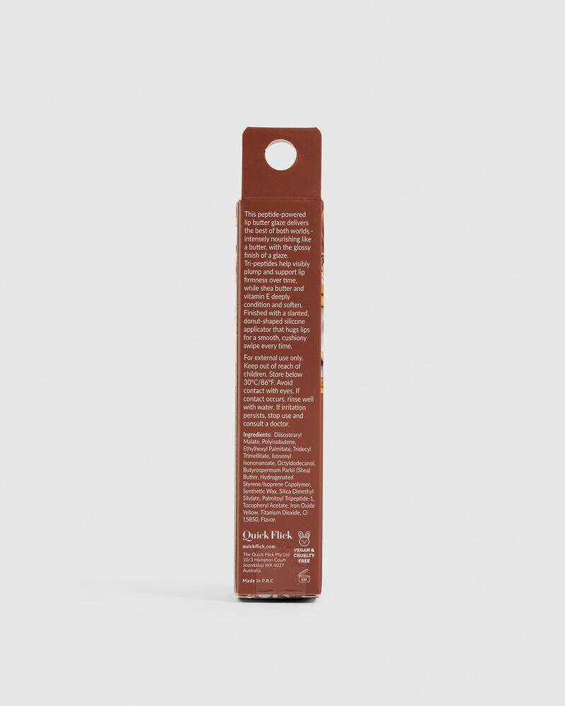 Quick Flick Butter Glaze Tri-Peptide Lip Gloss for Womens