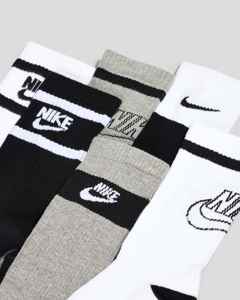 Nike Boys' Everyday Crew Socks 6 Pack for Mens