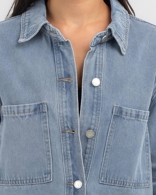 Country Denim Georgie Shacket for Womens