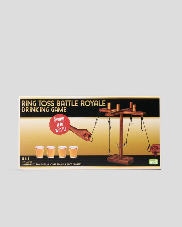 Get It Now Drink Game Ring Toss Battle Royale for Mens