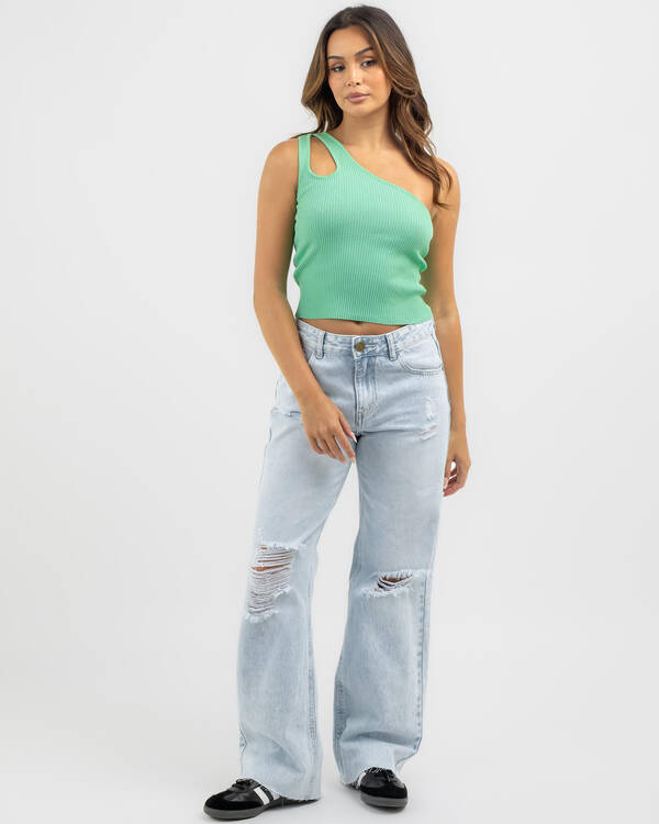 My Girl Immi One Shoulder Knit Top for Womens